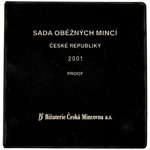 Sady mincí ČSSR - ČSFR - ČR, Sada oběžných mincí ČR 2001