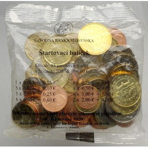 EURO měna, Startovací balíček Euro-mincí 2009 NBS
