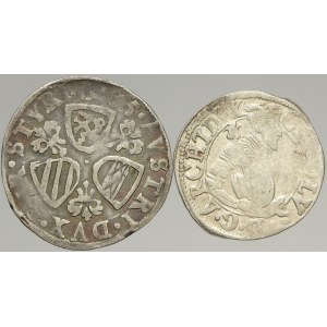 Karel II. (1564 - 1590), 3 krejcar 1585, 2 krejcar 1578 Graz