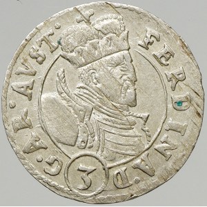 Ferdinand II. (1564 - 1595), 3 krejcar b.l. Alsasko