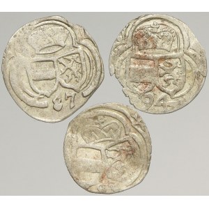 Ferdinand II. (1564 - 1595), 1/2 krejcar (2 fenik) 1583, 1587, 1594 Graz