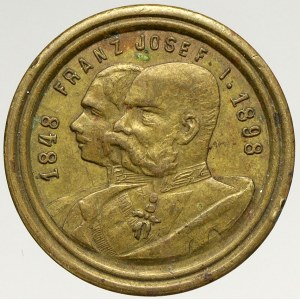 František Josef I., Malý žeton k výročí 50 let vlády 1848 - 1898