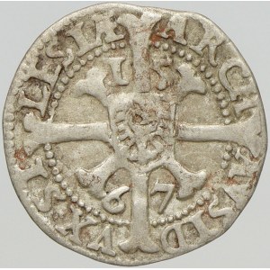 Maxmilián II. (1564-76), 1 krejcar 1567 Vratislav