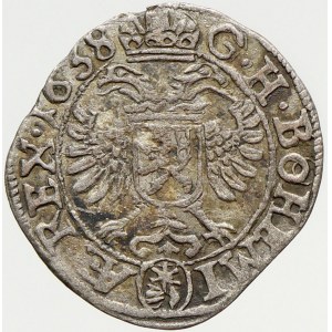 Ferdinand III. (1637-57), 1 krejcar 1638 Praha - Wolker