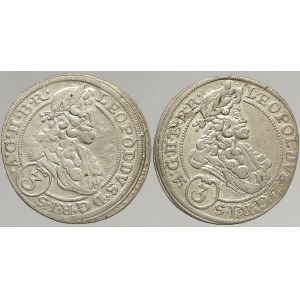 Leopold I. (1657-1705), 3 krejcar 1697, 1698 CB