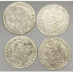 Samostatná vláda, 20 krejcar 1780 B, 1782 B, 1783 B, 1787 B