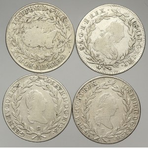 Samostatná vláda, 20 krejcar 1782 B, 1784 B, 1786 B, 1787 B