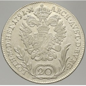 Leopold II. (1790-92), 20 krejcar 1791 B