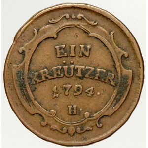František II./I. (1792-1835), 1 krejcar 1794 H