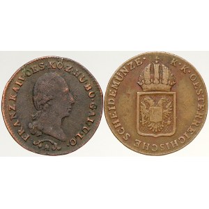 František II./I. (1792-1835), 1/4 krejcar 1812 A, 1816 B