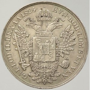 František II./I. (1792-1835), 1 scudo 1824 V