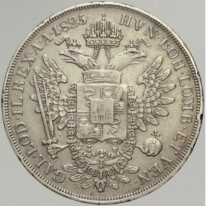 František II./I. (1792-1835), 1/2 scudo 1825 V