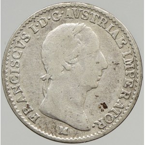 František II./I. (1792-1835), 1/4 lira 1822 M