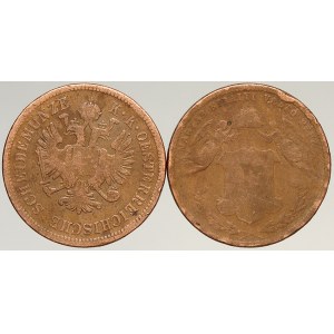 Konvenční měna, 4 krejcar 1860 B, 1868 KB