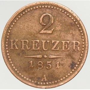 Konvenční měna, 2 krejcar 1851 A