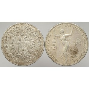 Korunová měna, 5 K 1900, 1908 jub.