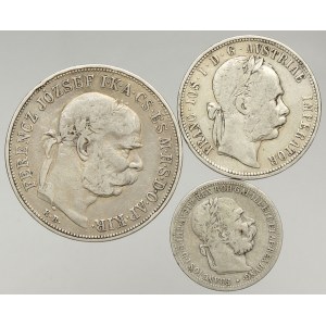 Korunová měna, 5 K 1900 KB, 1 K 1903, zlatník 1892