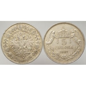 Korunová měna, 5 K 1907, 1907 KB
