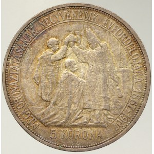 Korunová měna, 5 K 1907 KB korunovační