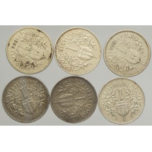 Korunová měna, 1 K 1893, 1895, 1914, 1915 (3x)