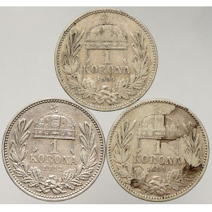 Korunová měna, 1 K 1894 KB (2x), 1912 KB (0/0)