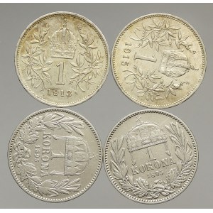 Korunová měna, 1 K 1895 KB (2x), 1913, 1915