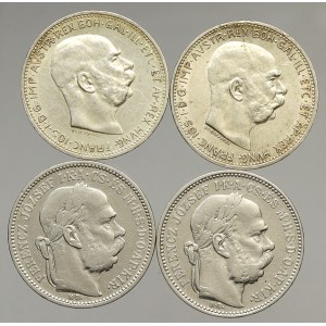 Korunová měna, 1 K 1895 KB (2x), 1913, 1915