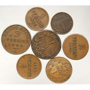 Staroněmecké státy, Konvolut měděných mincí staroněmeckých států