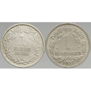 Výmarská republika, 1 RM 1925 A, 1937 E. (1925 ox.)