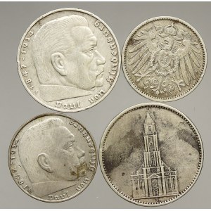 III. Říše, Konvolut Ag mincí Německa (34 g Ag)