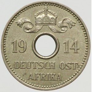 Německá východní Afrika, 5 heller 1914 J