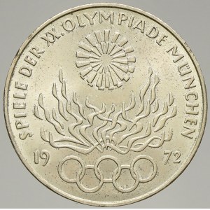 BRD, 10 DM 1972 D Olympijské kruhy