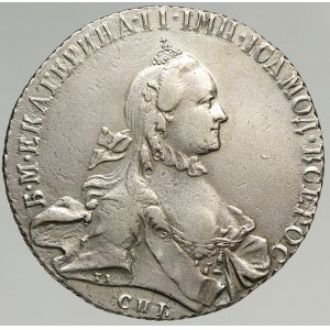 Kateřina II. (1762 - 1796), 1 rubl 1763 SPB-Ja-I.