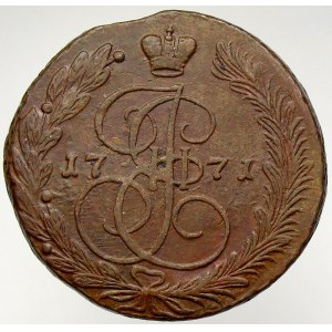 Kateřina II. (1762 - 1796), 5 kop. 1771 EM