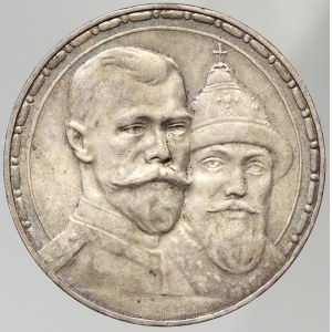 Mikuláš II. (1897 - 1917), 1 rubl 1913 Romanovci