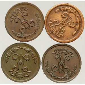 Mikuláš II. (1897 - 1917), 1/4 kop. 1898, 99, 1900, 09