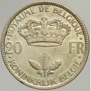 Belgie, Leopold III. (1934 - 1951). 20 frank 1935 (BELGIQUE)