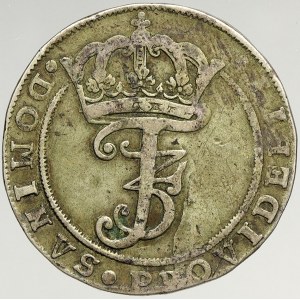 Dánsko, Frederik III. (1648-70). 1 koruna / 4 marky 1668