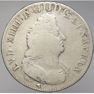 Francie, Ludvík XIV. (1643-1715). Ecu 1694 zn. minc. nečit.