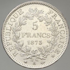 Francie, III. republika (1875 - 1940). 5 frank 1873 A