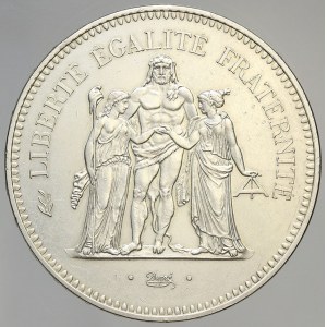 Francie, Republika (po r. 1940). 50 frank Ag 1974
