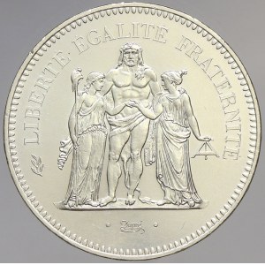 Francie, Republika (po r. 1940). 50 frank Ag 1975