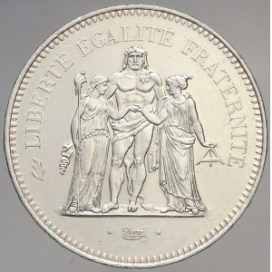 Francie, Republika (po r. 1940). 50 frank Ag 1979