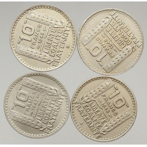 Francie, Republika (po r. 1940). 10 frank 1947, 1948 B (2x); 1949