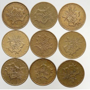 Francie, Republika (po r. 1940). 10 frank 1974, 1975, 1976, 1978, 1979, 1980, 1984 (2x), 1987
