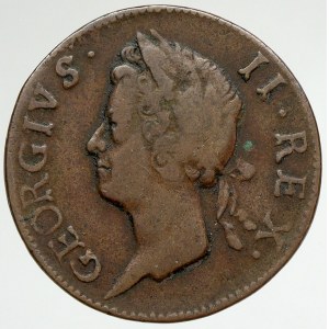 Irsko, Jiří III. (1727-1760). 1/2 penny 1753