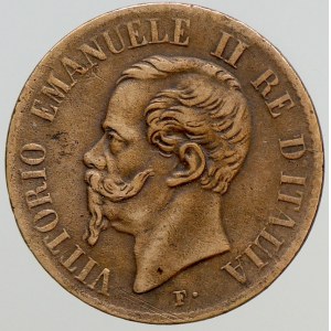 Itálie, Viktor Emanuel II. (1861-1878). 1 centesimo 1867 T