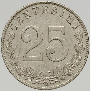 Itálie, Viktor Emanuel III. (1900-1946). 25 centesimo 1902