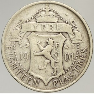 Kypr, Viktorie. 18 piastr 1901