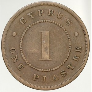 Kypr, Viktorie. 1 piastr 1886
